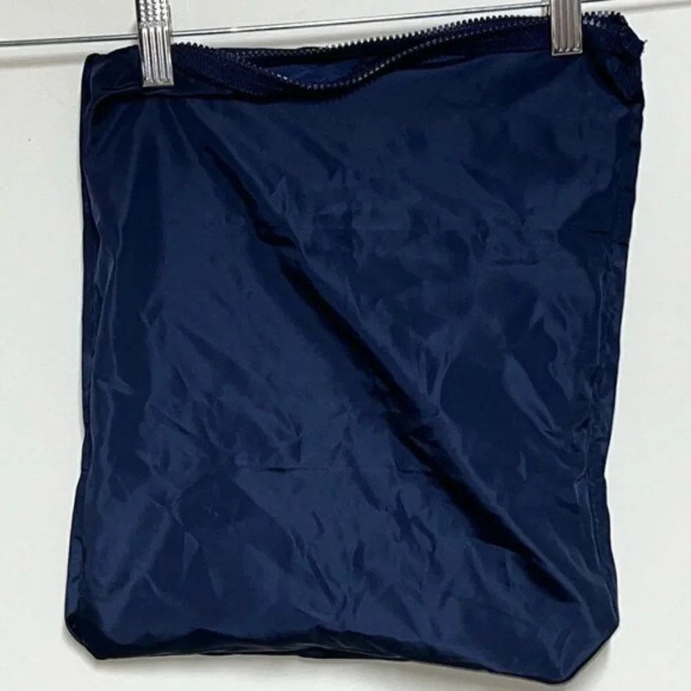 New Unused Dagne Dover Zip Nylon Navy Bag For Acessories Laundry - Picture 3 of 4